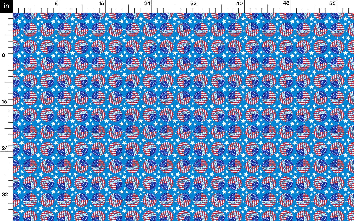 100% Cotton Fabric CTN2733 4th of July Patriotic