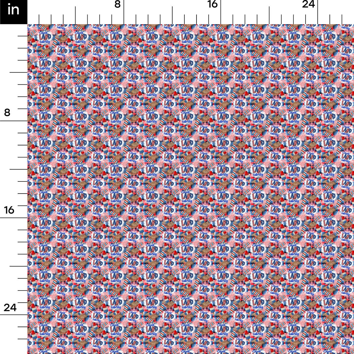 100% Cotton Fabric CTN2738 4th of July Patriotic