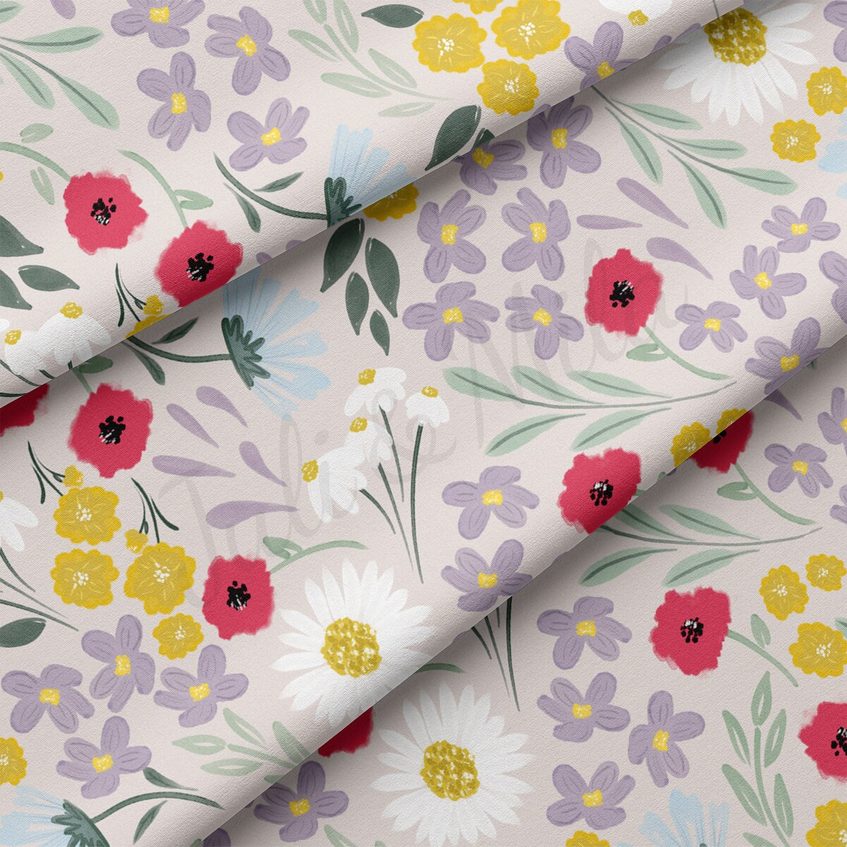 DBP Fabric Double Brushed Polyester DBP2705 Floral