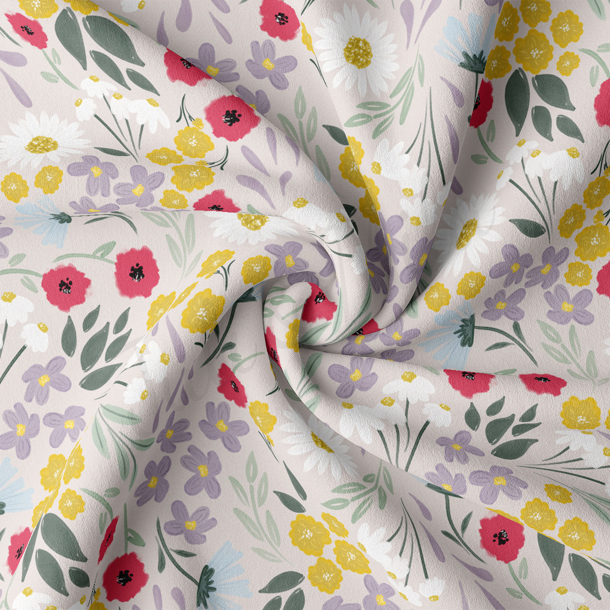 DBP Fabric Double Brushed Polyester DBP2705 Floral