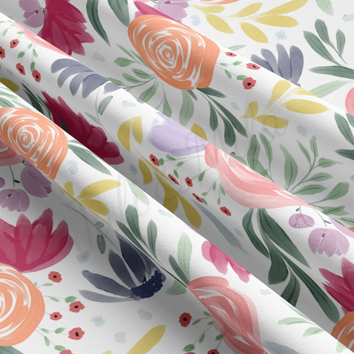 DBP Fabric Double Brushed Polyester Fabric by the Yard DBP Jersey Stretchy Soft Polyester Stretch Fabric DBP2747 Floral Flowers