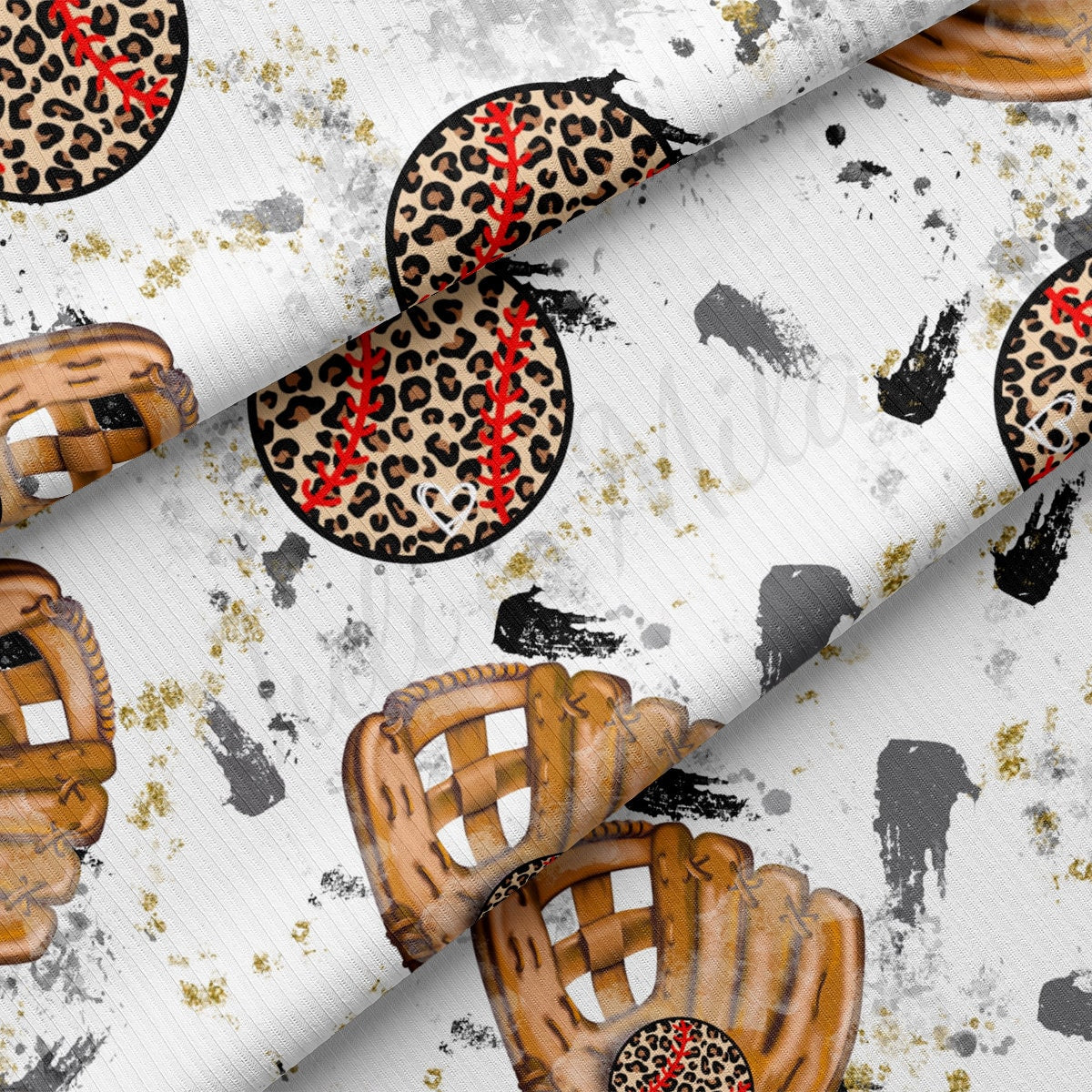 Rib Knit Fabric RBK2701 Baseball