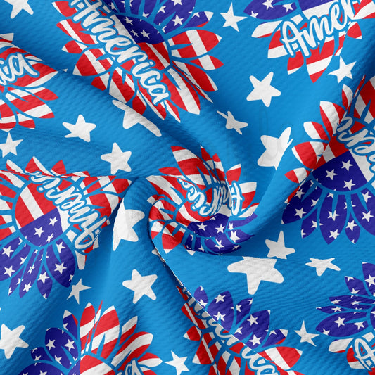 4th of July Patriotic Bullet Fabric AA2733