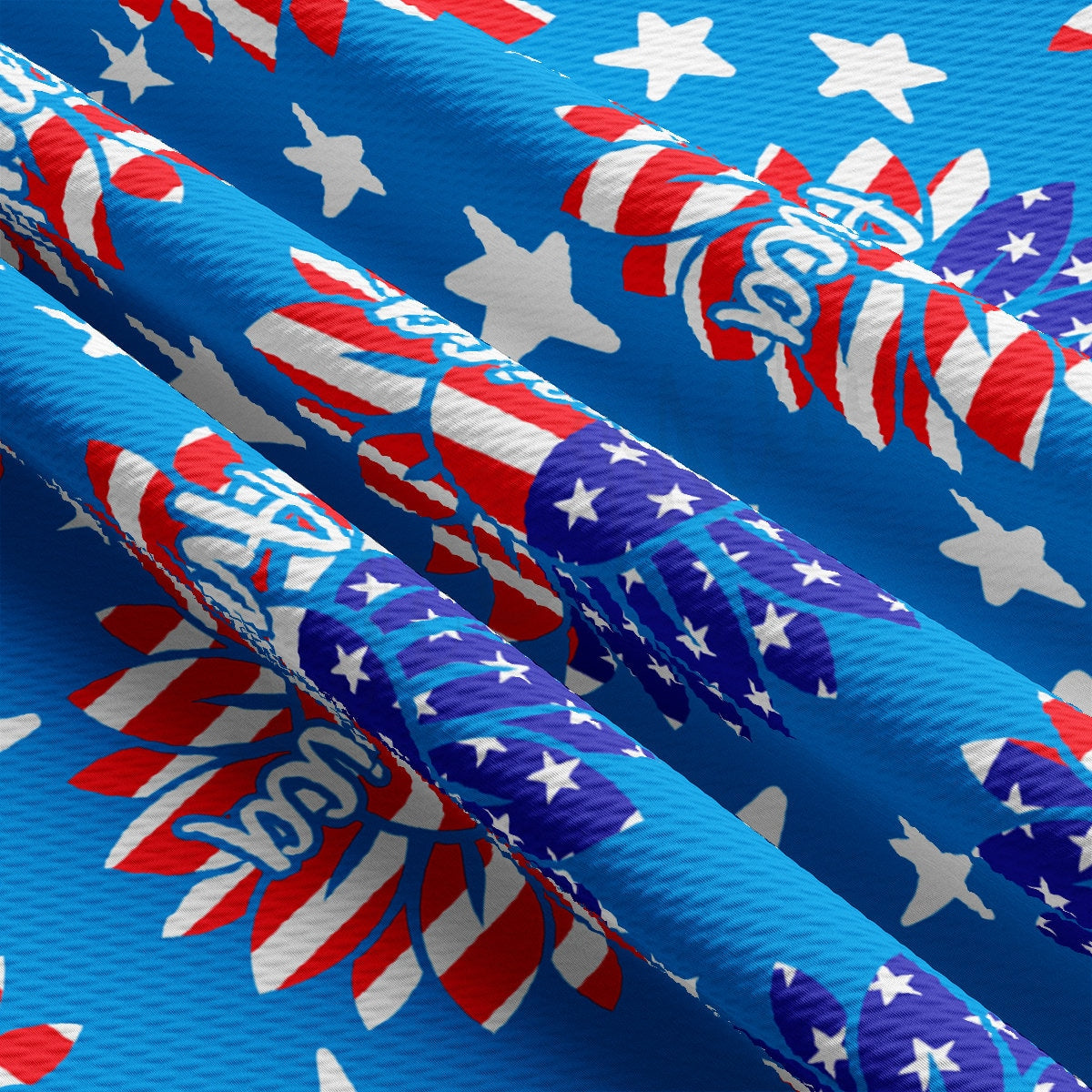 4th of July Patriotic Bullet Fabric AA2733