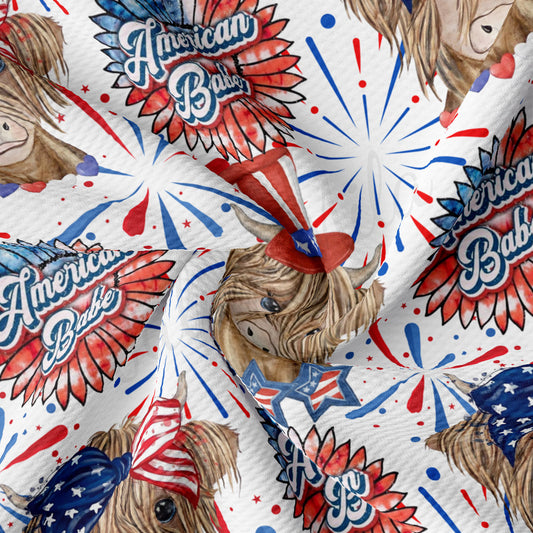 4th of July Patriotic Bullet Fabric AA2735