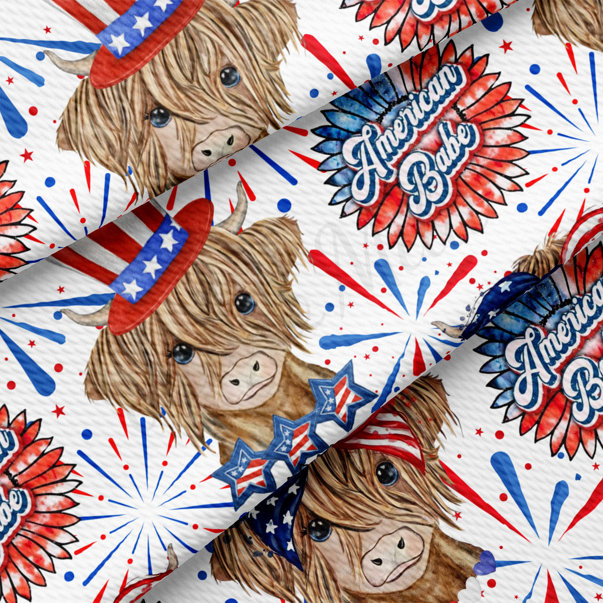 4th of July Patriotic Bullet Fabric AA2735