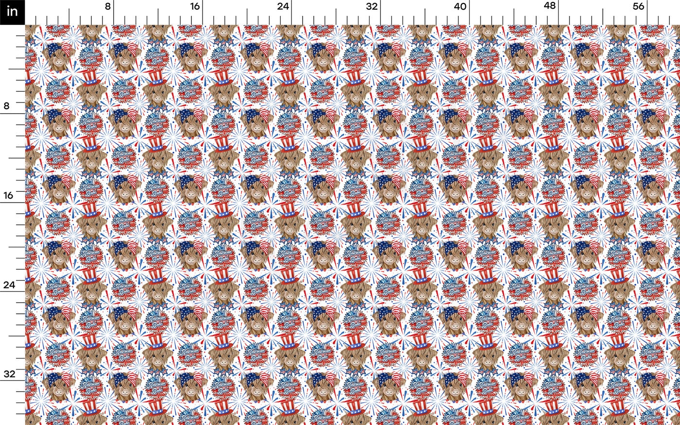 4th of July Patriotic Bullet Fabric AA2735