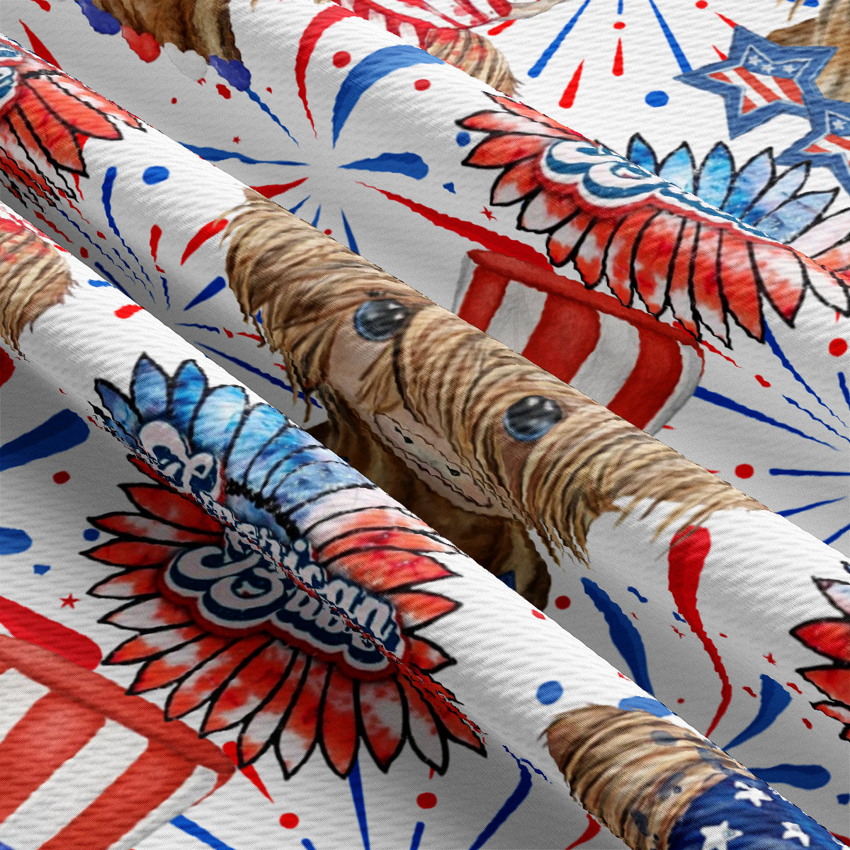 4th of July Patriotic Bullet Fabric AA2735