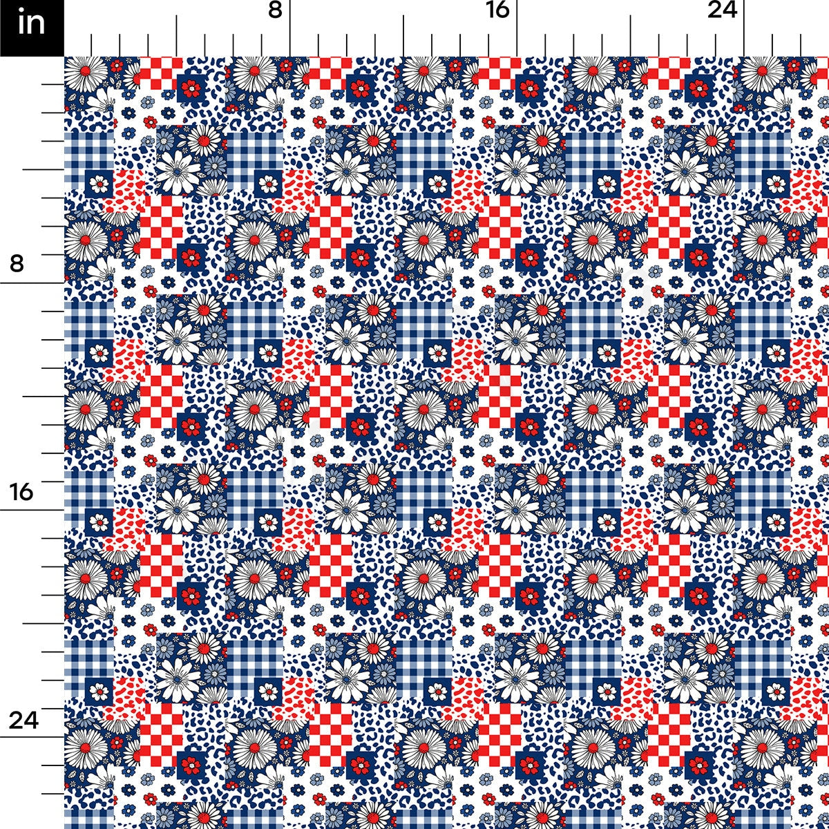 4th of July Patriotic Bullet Fabric AA2736