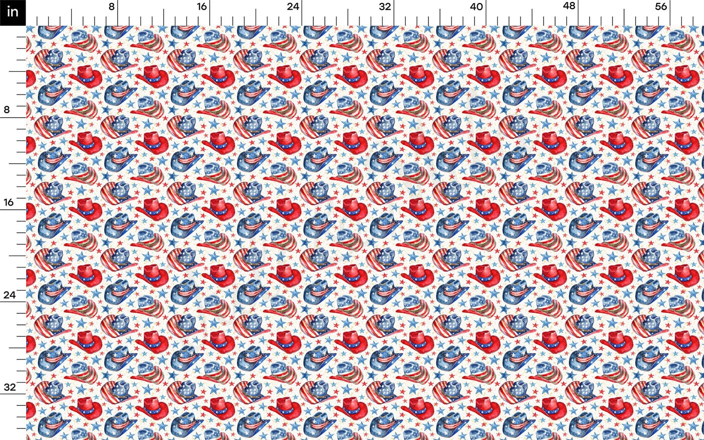 4th of July Patriotic Bullet Fabric AA2737