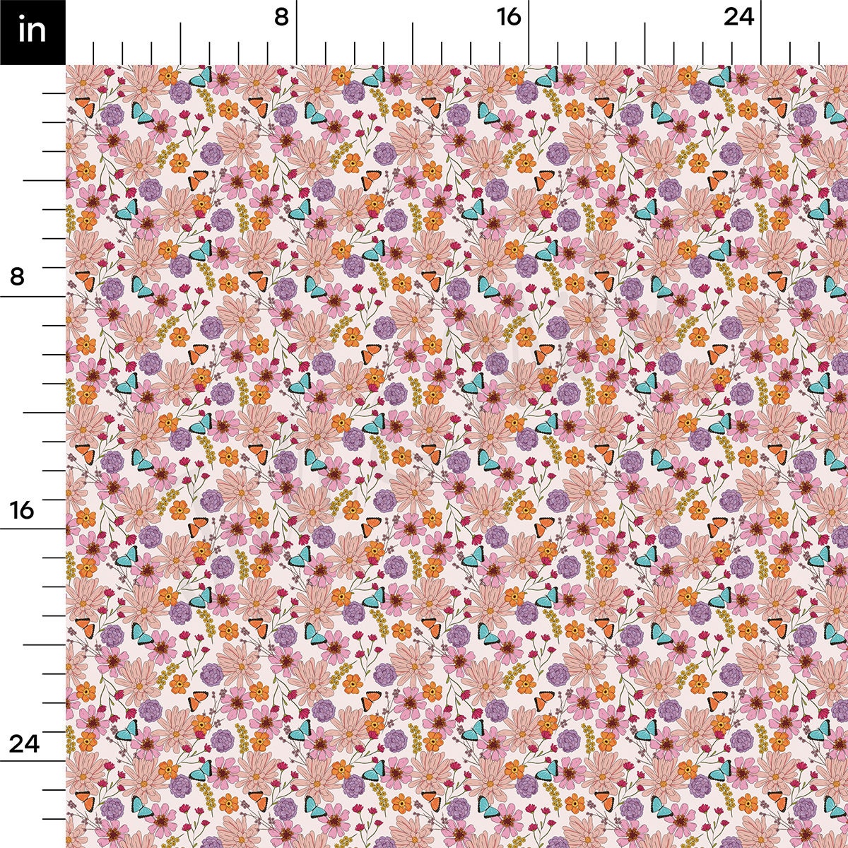 100% Cotton Fabric CTN2715 Floral