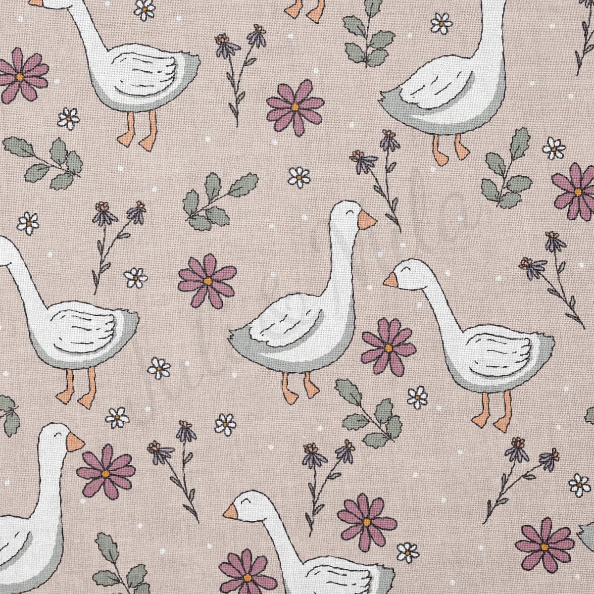 100% Cotton Fabric CTN2717 Goose