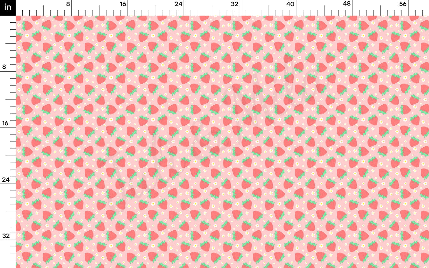 100% Cotton Fabric CTN2727 Strawberry