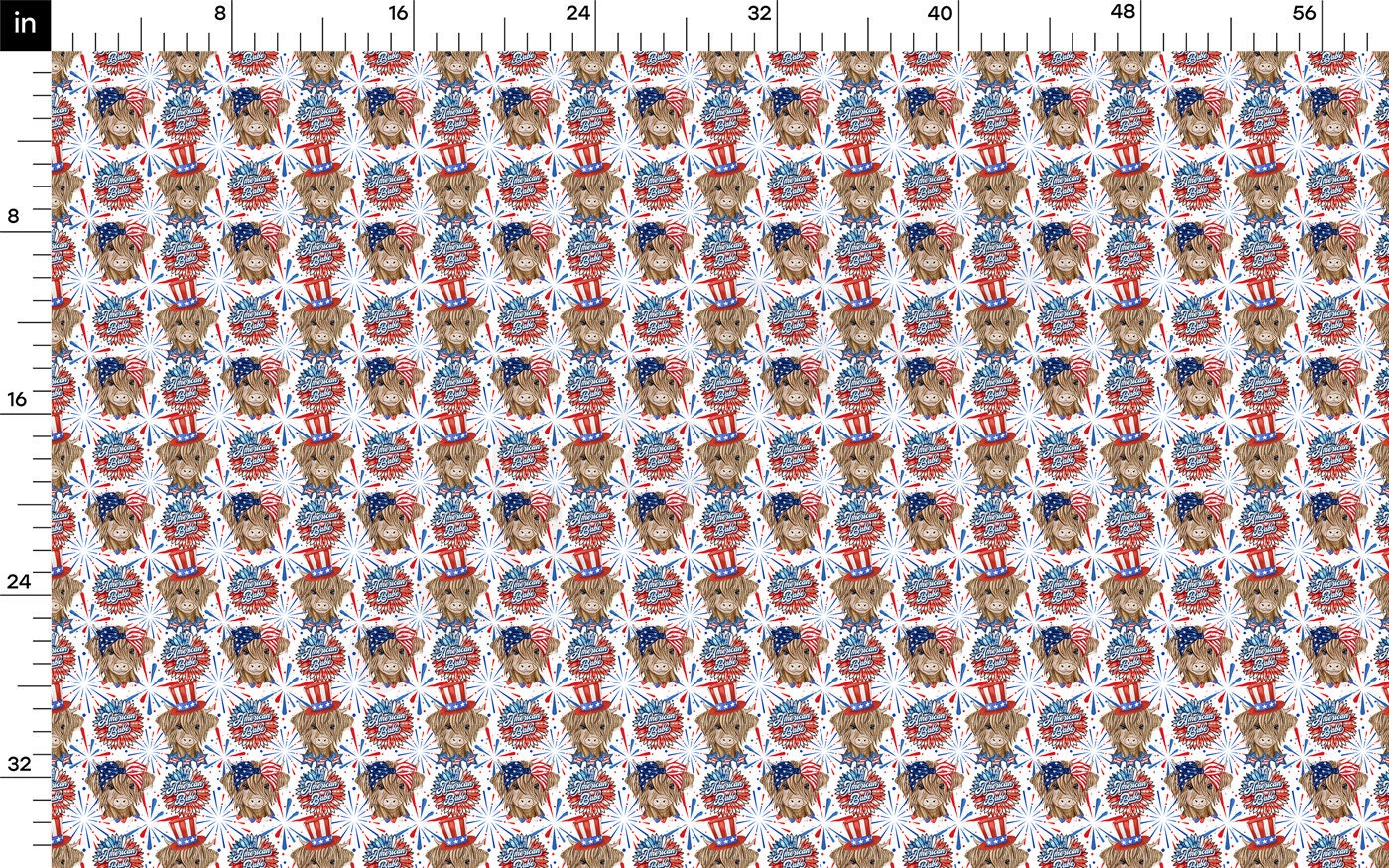 100% Cotton Fabric CTN2735 4th of July Patriotic
