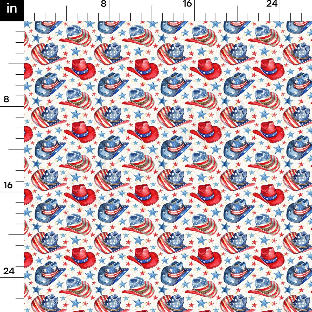 100% Cotton Fabric CTN2737 4th of July Patriotic