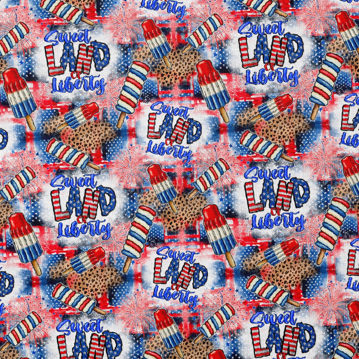 100% Cotton Fabric CTN2738 4th of July Patriotic