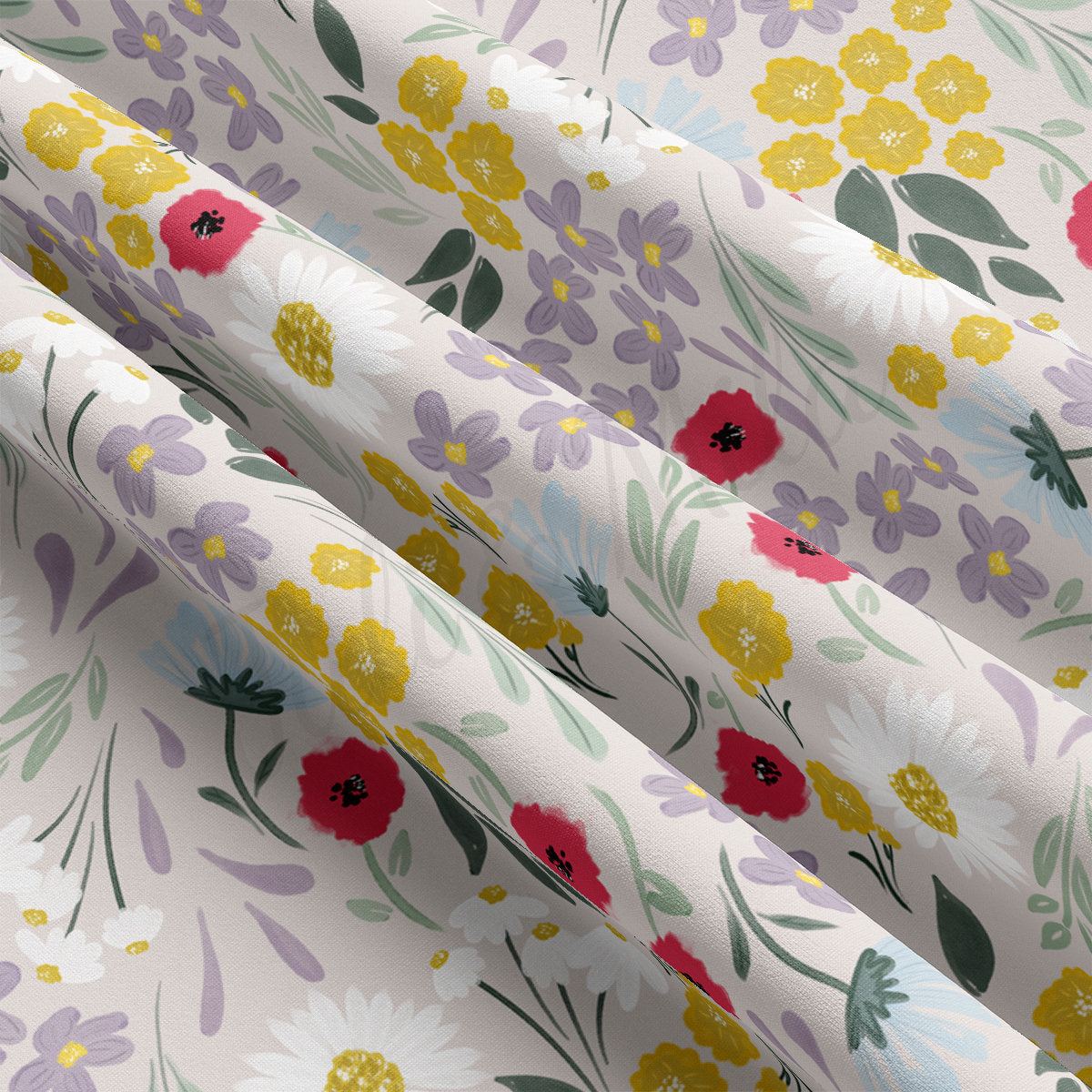 DBP Fabric Double Brushed Polyester DBP2705 Floral