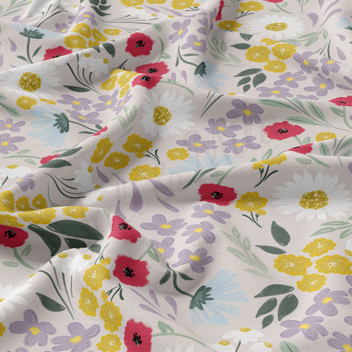 DBP Fabric Double Brushed Polyester DBP2705 Floral