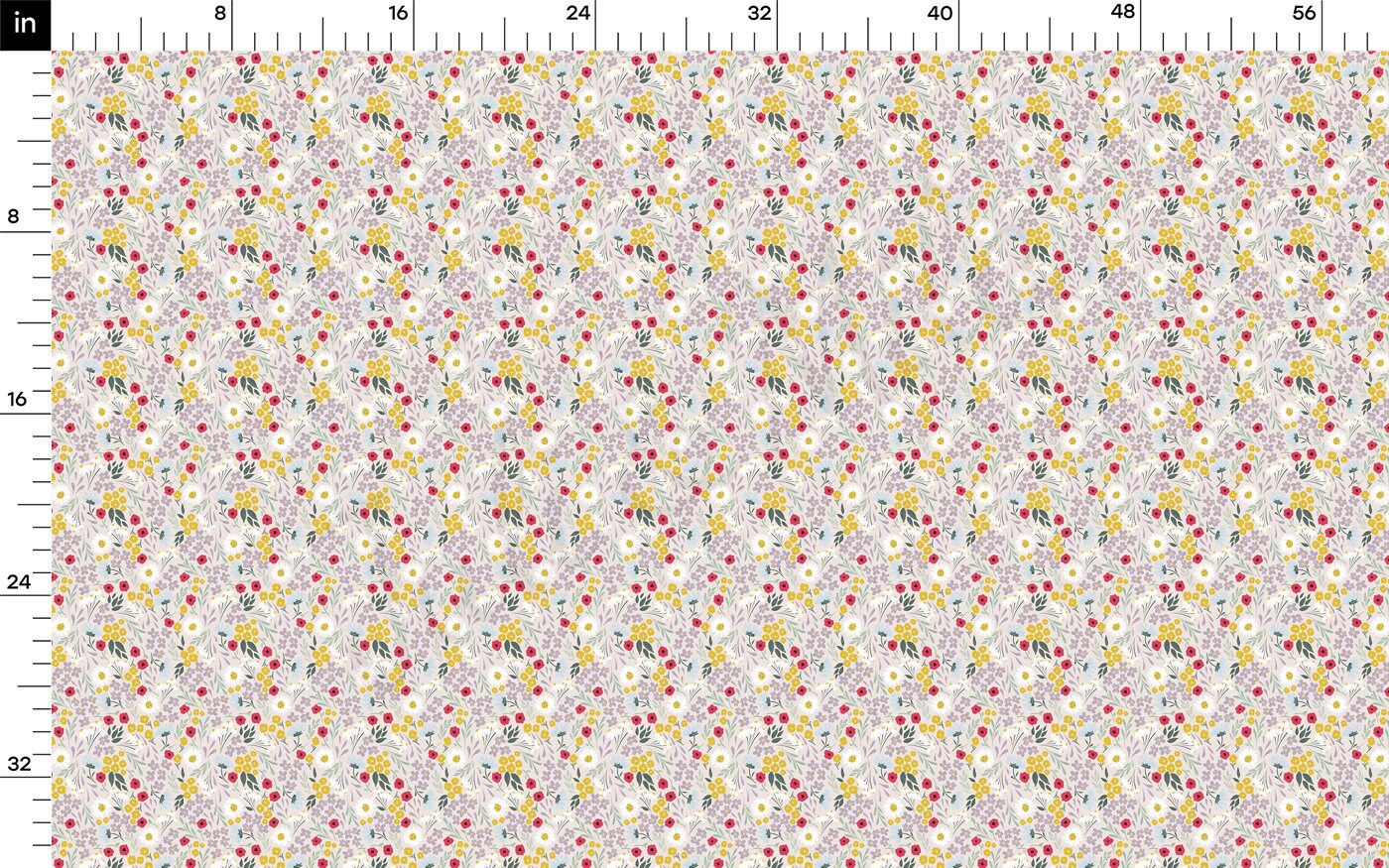 DBP Fabric Double Brushed Polyester DBP2705 Floral