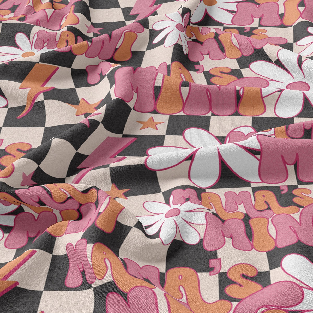 DBP Fabric Double Brushed Polyester Fabric by the Yard DBP Jersey Stretchy Soft Polyester Stretch Fabric DBP2746 Mama's Mini