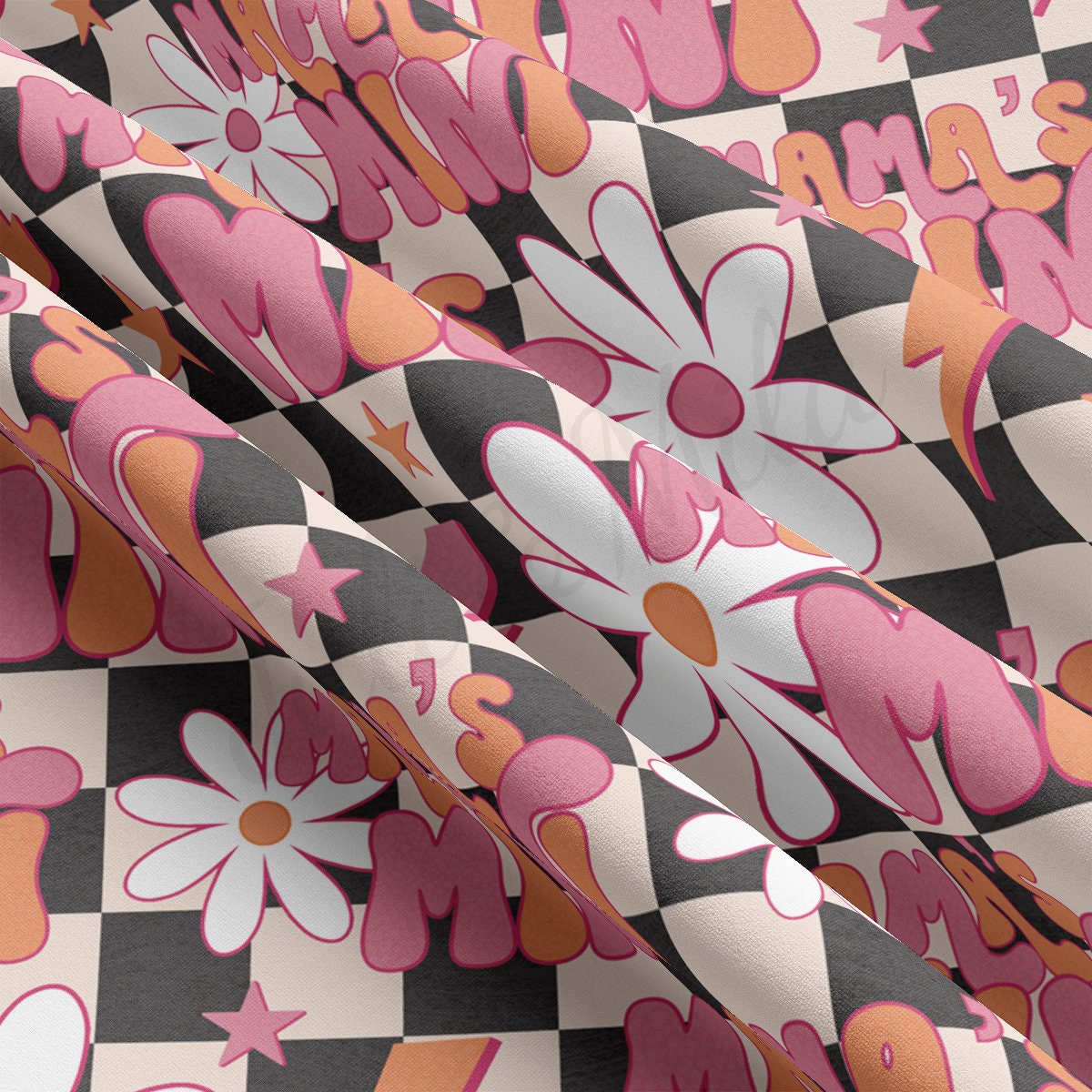 DBP Fabric Double Brushed Polyester Fabric by the Yard DBP Jersey Stretchy Soft Polyester Stretch Fabric DBP2746 Mama's Mini