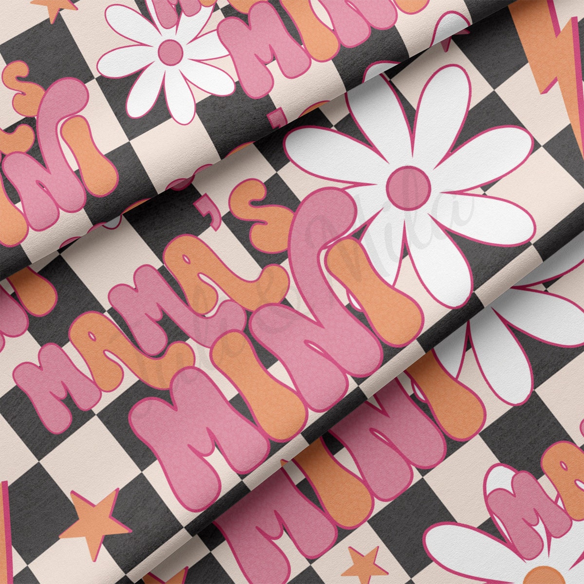 DBP Fabric Double Brushed Polyester Fabric by the Yard DBP Jersey Stretchy Soft Polyester Stretch Fabric DBP2746 Mama's Mini