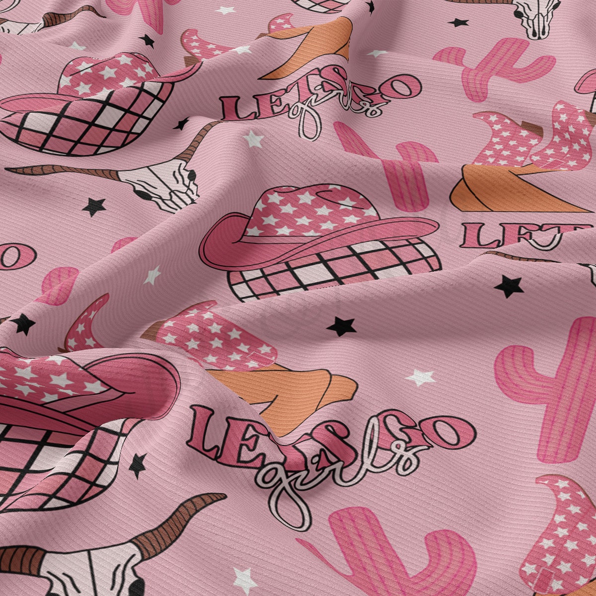 Rib Knit Fabric RBK2703 Western Boho