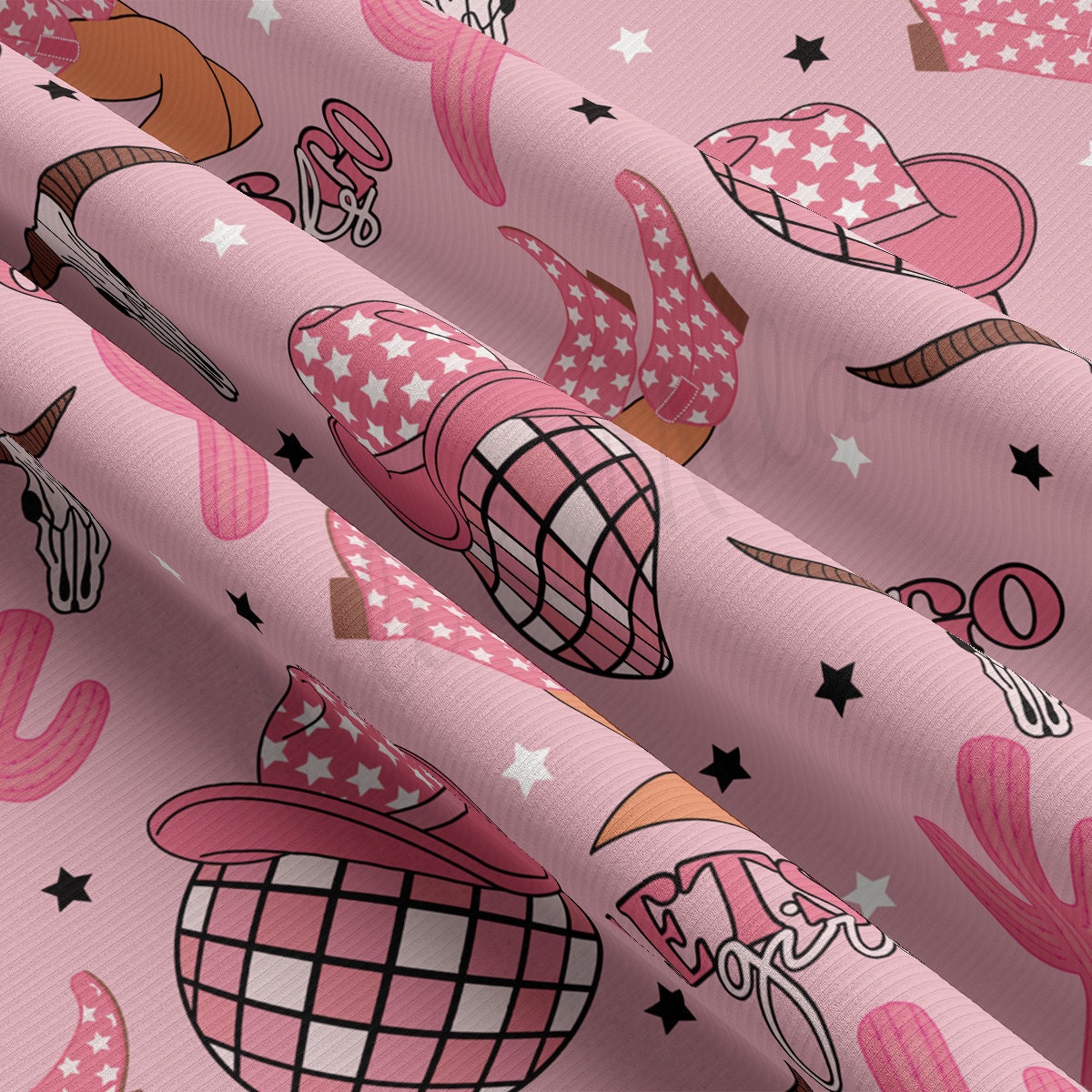 Rib Knit Fabric RBK2703 Western Boho