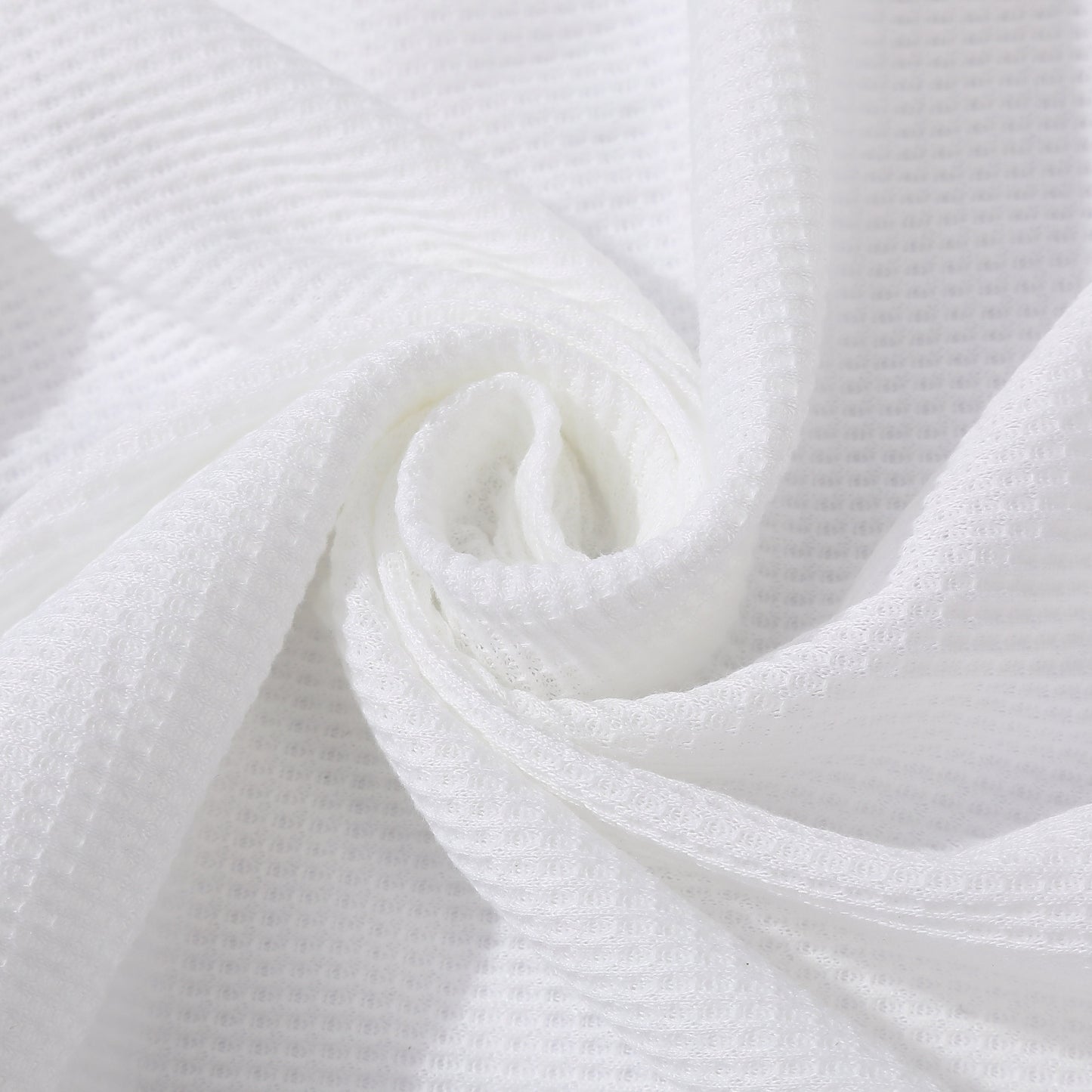 Waffle Fabric by the yard, Waffle Knit Fabric, Stretchy Waffle Fabric, Polyester Spandex 60 inches wide Solid Colors 220GSM