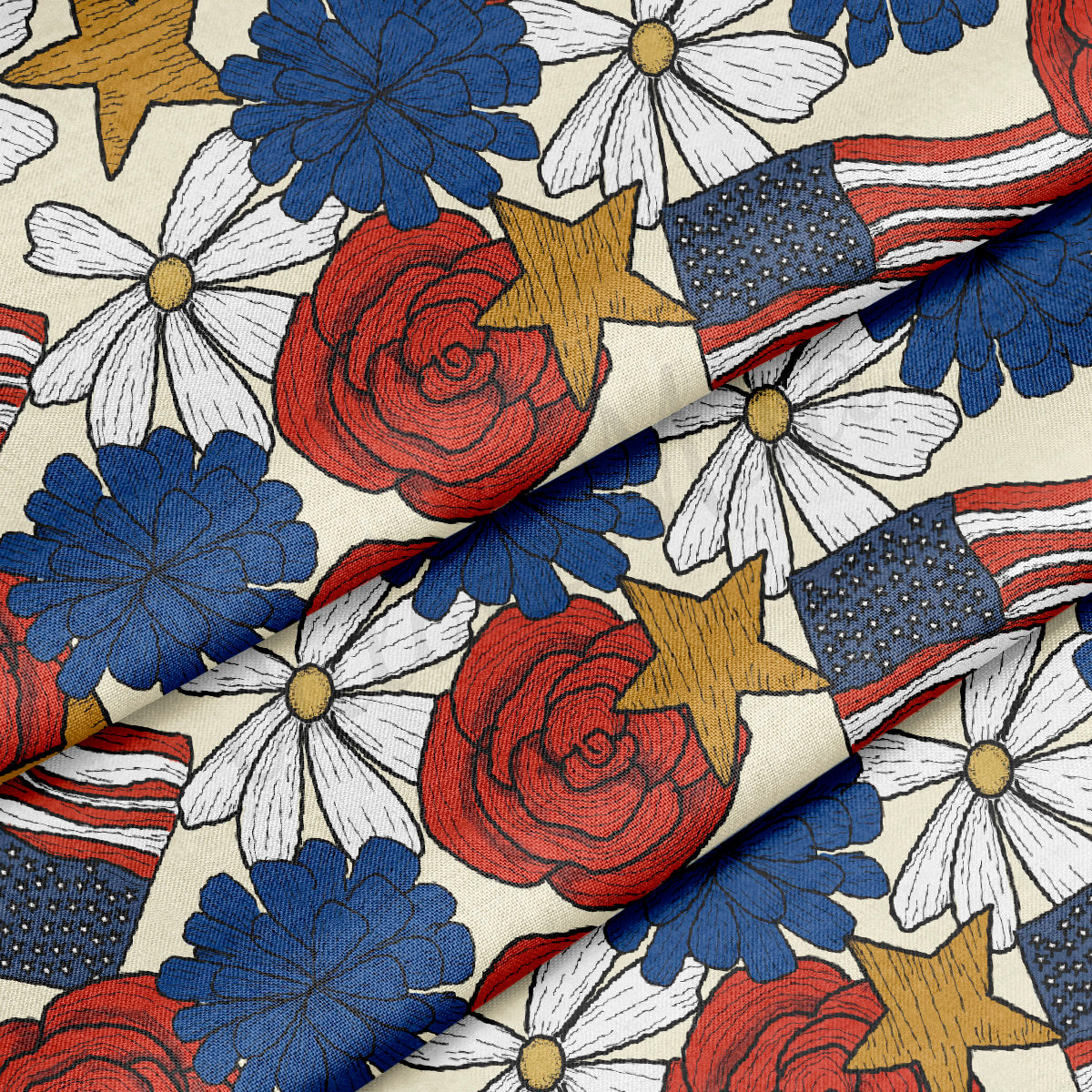 100% Cotton Fabric By the Yard Printed in USA Cotton Sateen -  Cotton  CTNPT53
