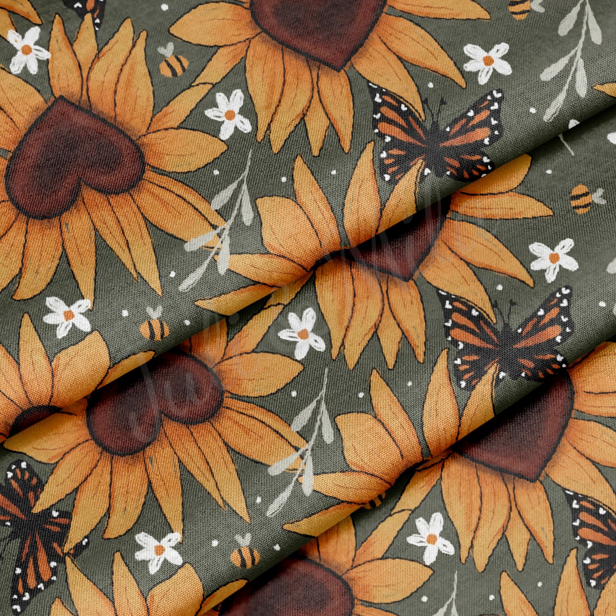 100% Cotton Fabric By the Yard Printed in USA Cotton Sateen -  Cotton  CTN1112