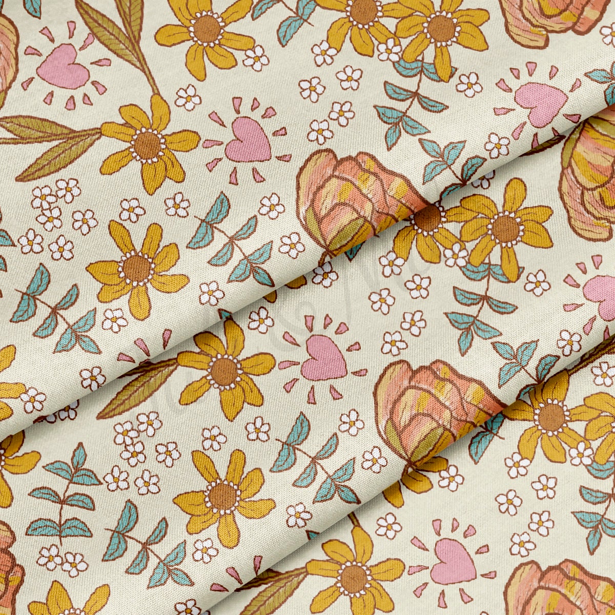 100% Cotton Fabric By the Yard Printed in USA Cotton Sateen -  Cotton  CTN450