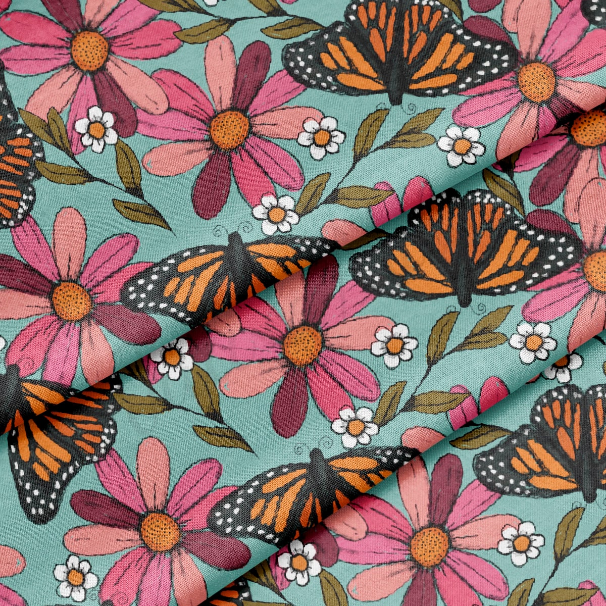 100% Cotton Fabric By the Yard Printed in USA Cotton Sateen -  Cotton  CTN471