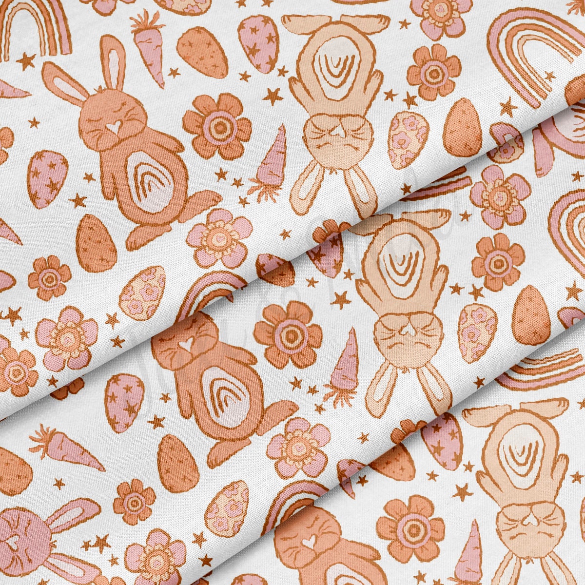 100% Cotton Fabric By the Yard Printed in USA Cotton Sateen -  Cotton  CTN1380 Easter