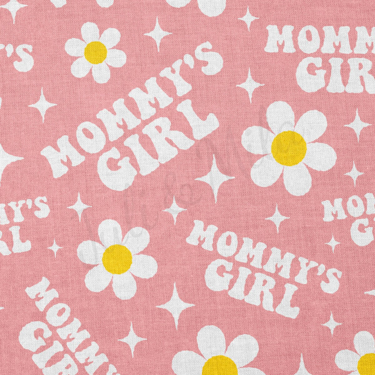 100% Cotton Fabric By the Yard Printed in USA Cotton Sateen -  Cotton CTN305 Mommy's Girl