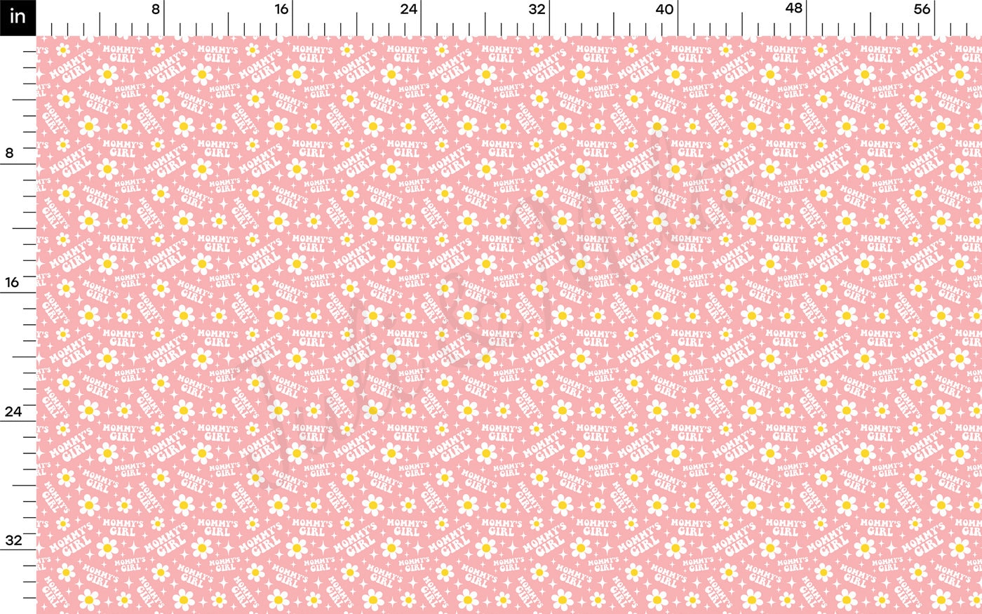 100% Cotton Fabric By the Yard Printed in USA Cotton Sateen -  Cotton CTN305 Mommy's Girl