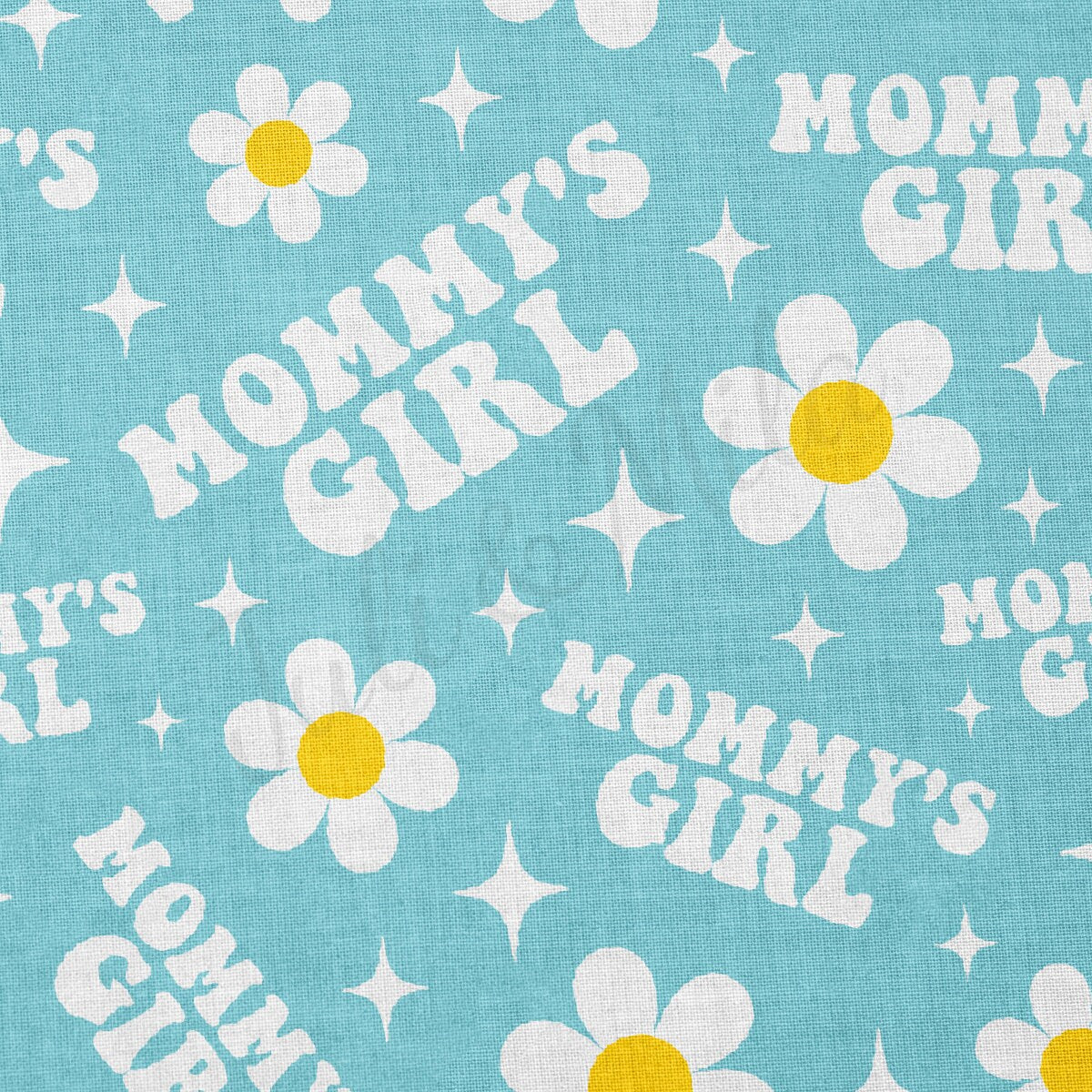 100% Cotton Fabric By the Yard Printed in USA Cotton Sateen -  CottonCTN306 Mommy's Girl