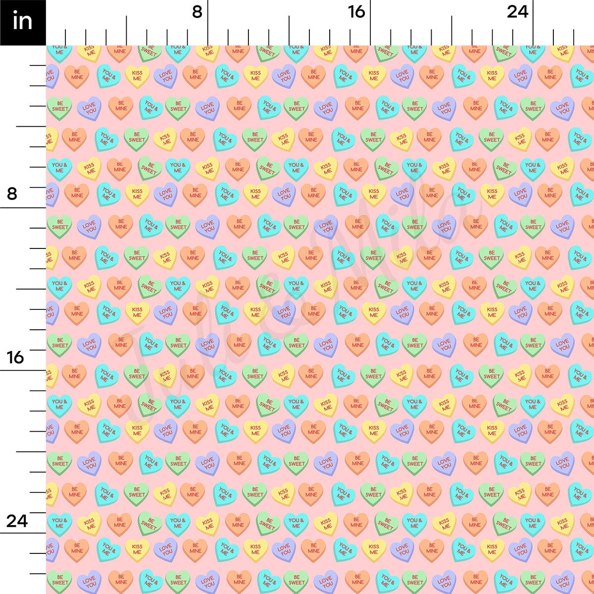 100% Cotton Fabric By the Yard Printed in USA Cotton Sateen -  Cotton CTN1055 Valentine's Day