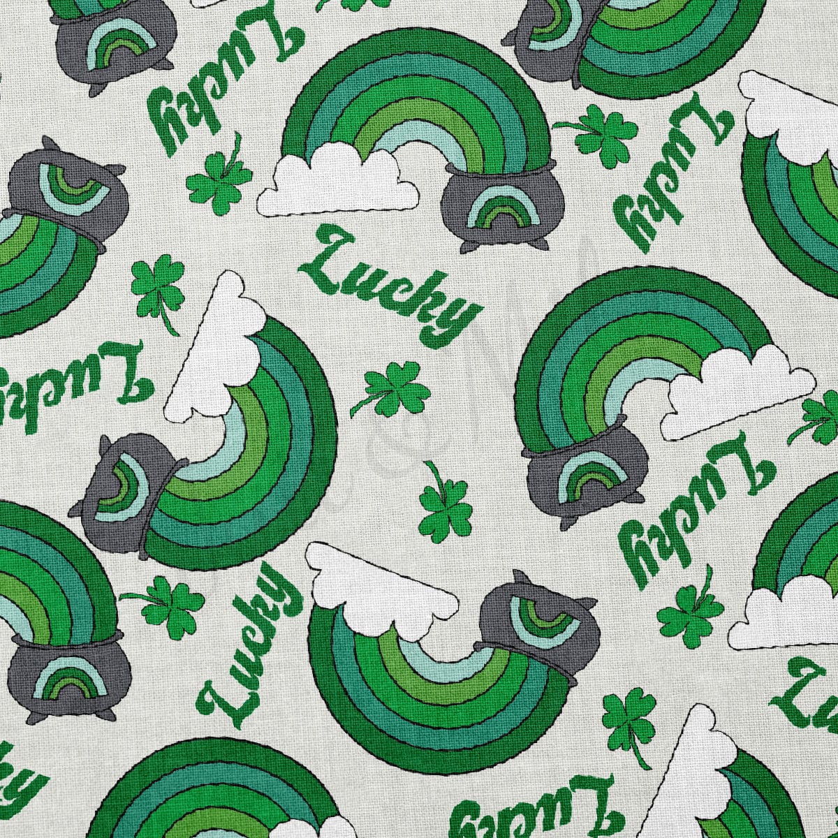 100% Cotton Fabric By the Yard Printed in USA Cotton Sateen -  Cotton CTN1088 St. Patrick's Day
