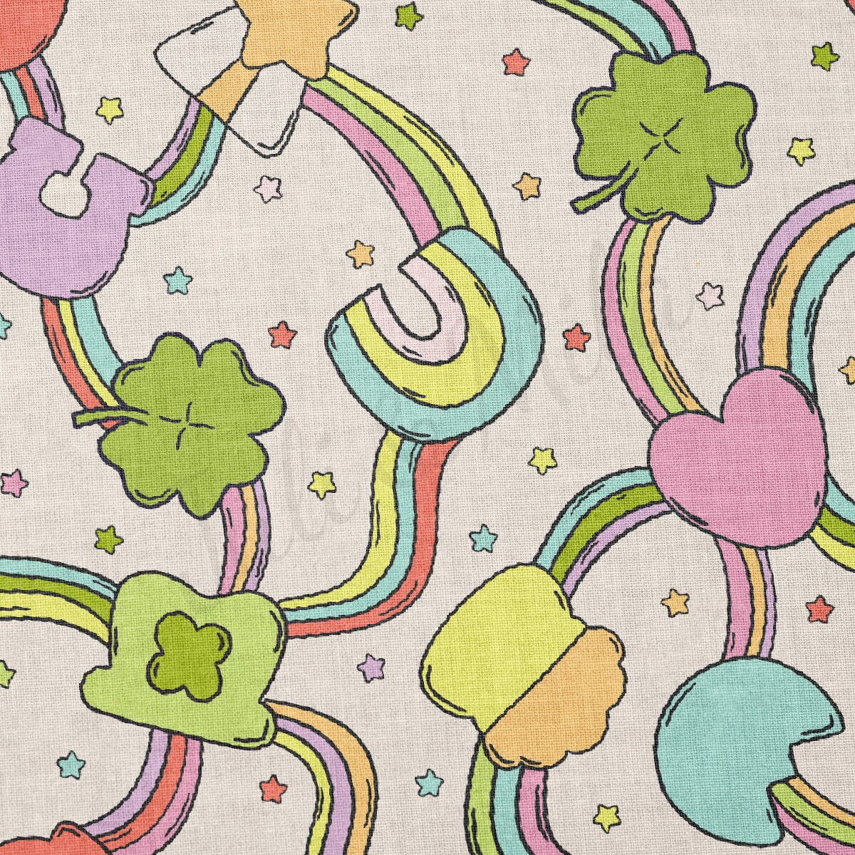 100% Cotton Fabric By the Yard Printed in USA Cotton Sateen -  Cotton CTN1095 St. Patrick's Day