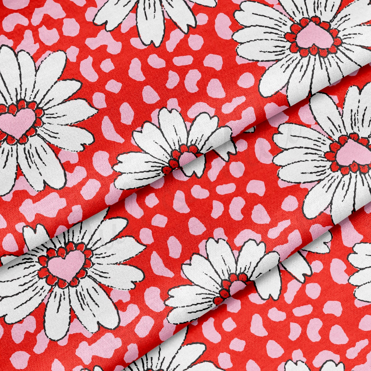 100% Cotton Fabric By the Yard Printed in USA Cotton Sateen -  Cotton CTN1096 Valentine's Day
