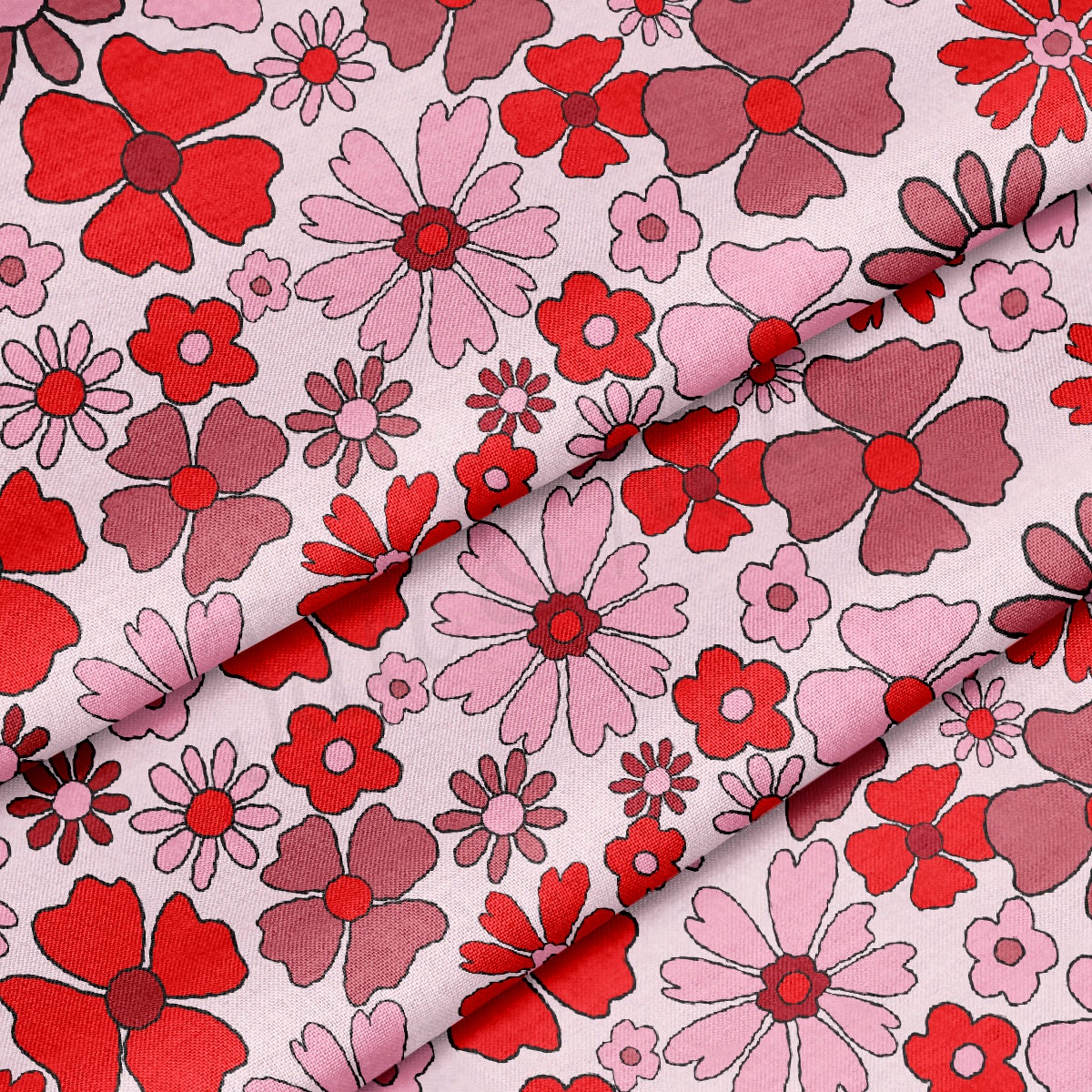 100% Cotton Fabric By the Yard Printed in USA Cotton Sateen -  Cotton CTN1097 Valentine's Day