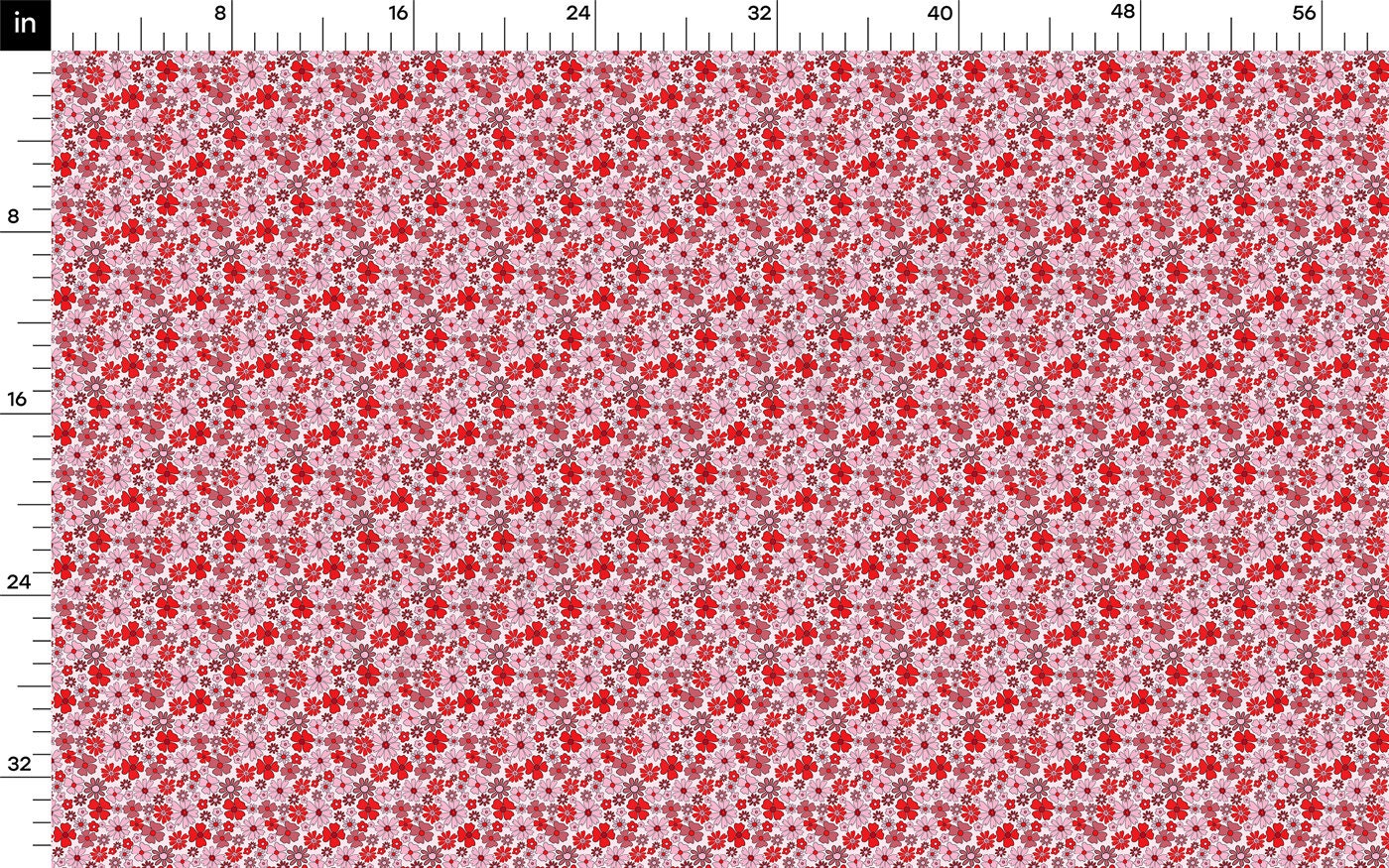 100% Cotton Fabric By the Yard Printed in USA Cotton Sateen -  Cotton CTN1097 Valentine's Day