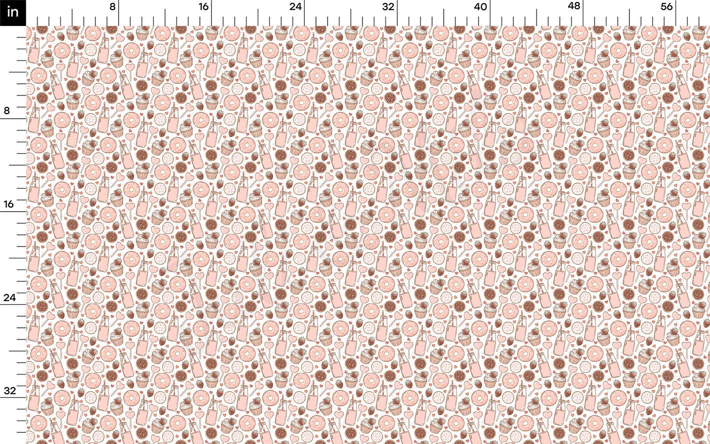 100% Cotton Fabric By the Yard Printed in USA Cotton Sateen -  Cotton CTN1222 Valentine's Day