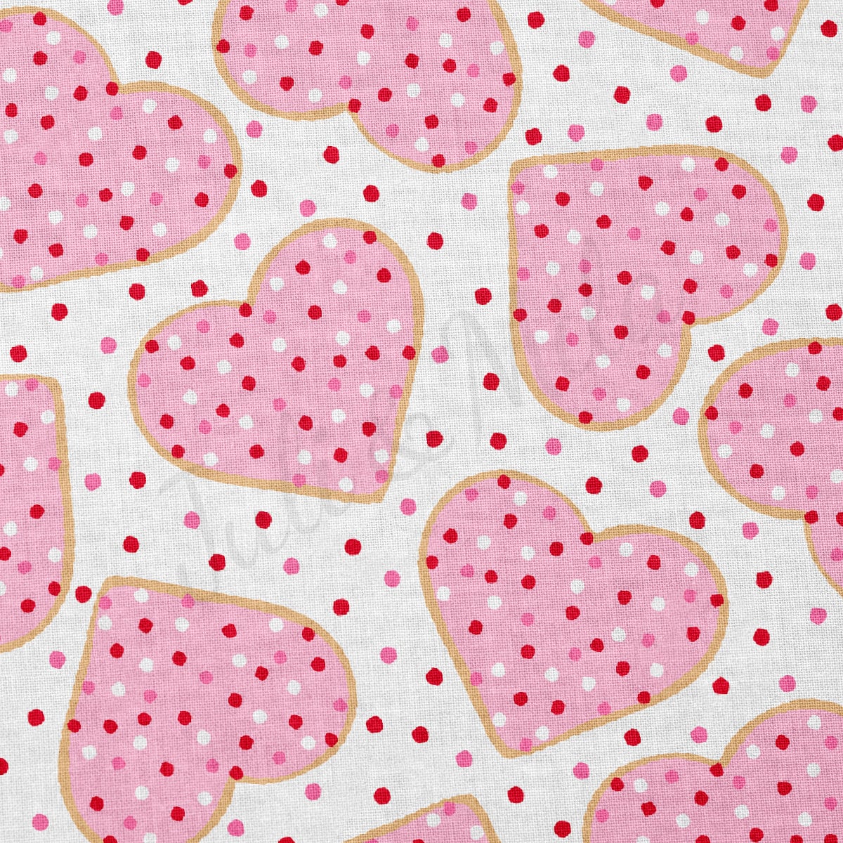 100% Cotton Fabric By the Yard Printed in USA Cotton Sateen -  Cotton CTN1224 Valentine's Day