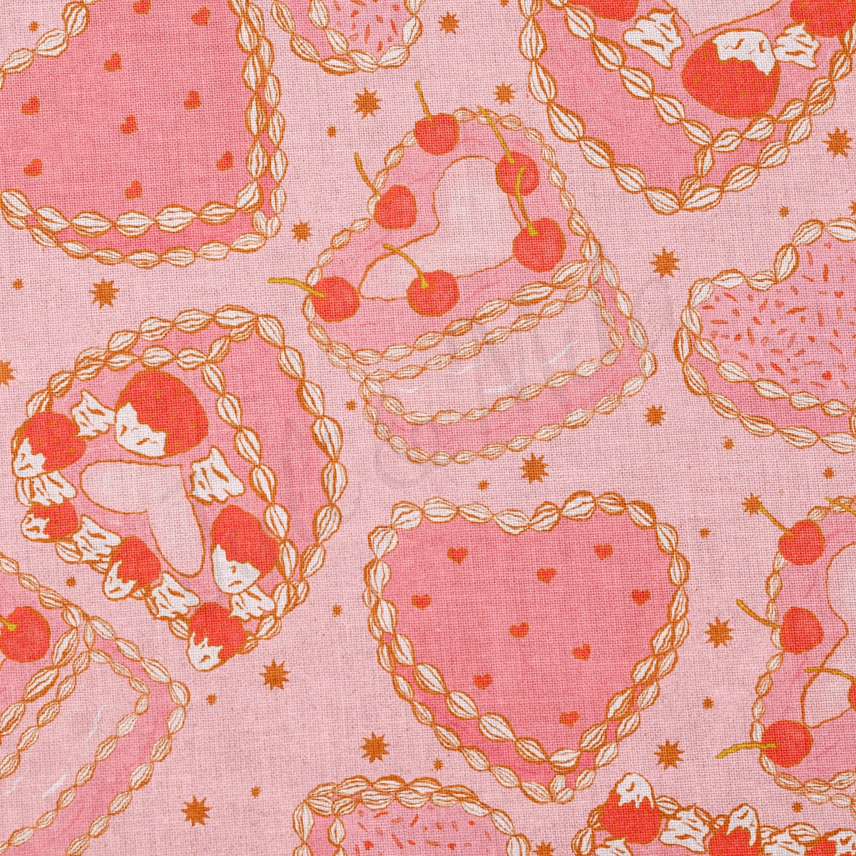 100% Cotton Fabric By the Yard Printed in USA Cotton Sateen -  Cotton CTN1225 Valentine's Day