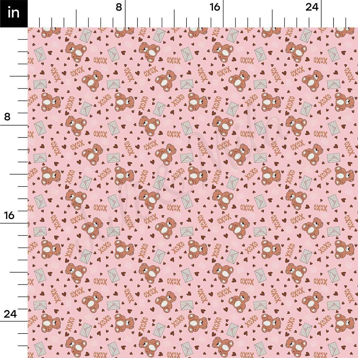 100% Cotton Fabric By the Yard Printed in USA Cotton Sateen -  Cotton CTN1231 Valentine's Day