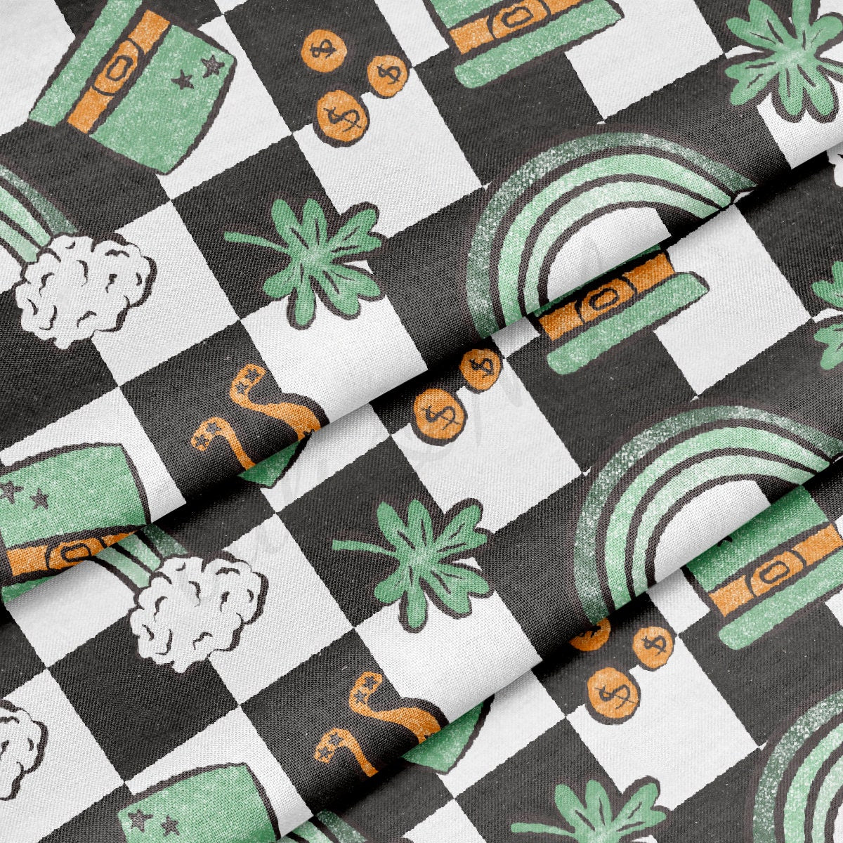 100% Cotton Fabric By the Yard Printed in USA Cotton Sateen -  Cotton CTN1239 St. Patrick's Day