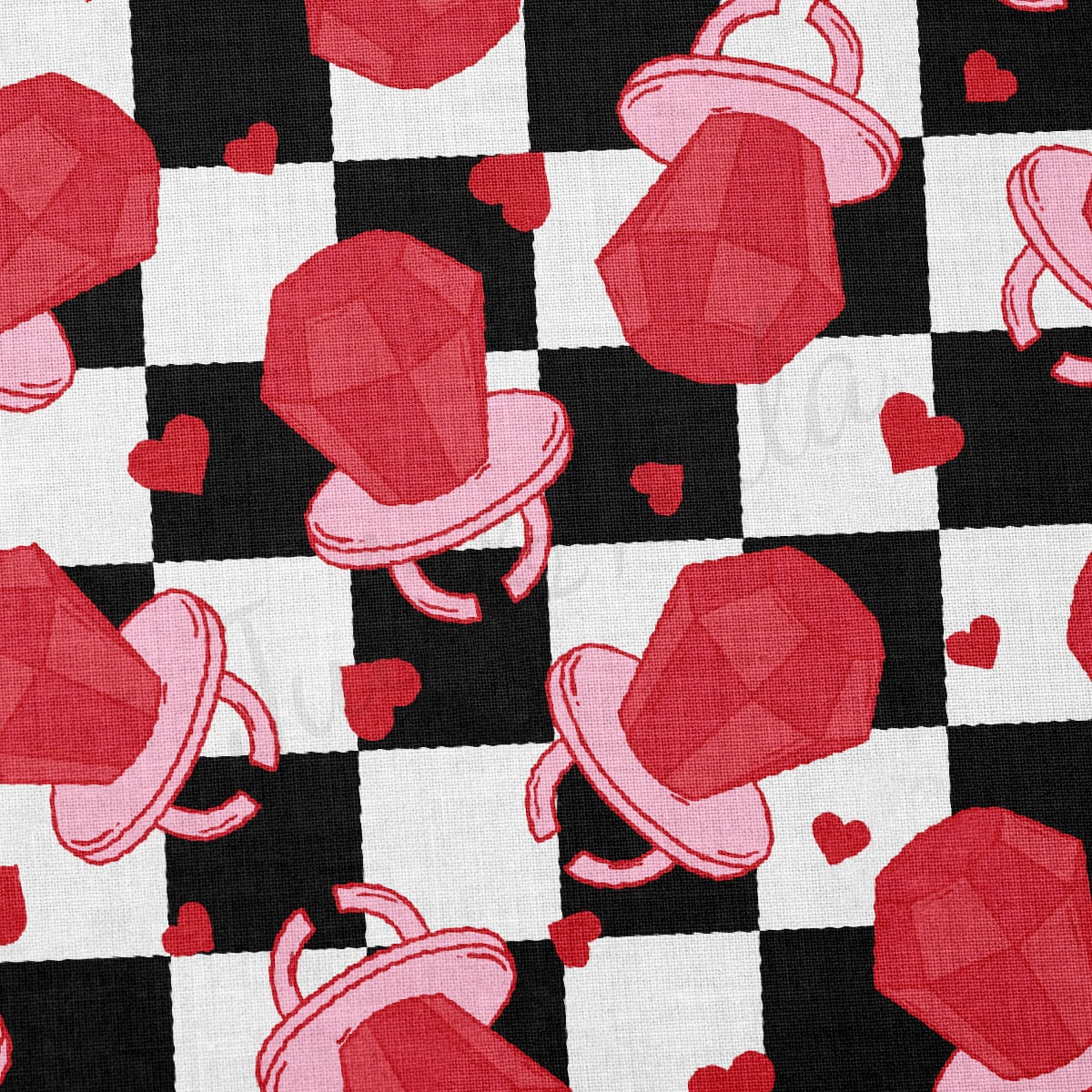 100% Cotton Fabric By the Yard Printed in USA Cotton Sateen -  Cotton CTN1243 Valentine's Day