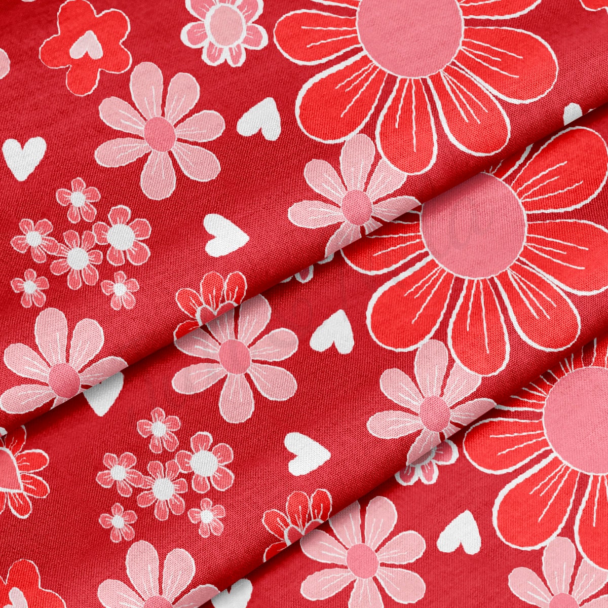 100% Cotton Fabric By the Yard Printed in USA Cotton Sateen -  Cotton CTN1248 Valentine's Day